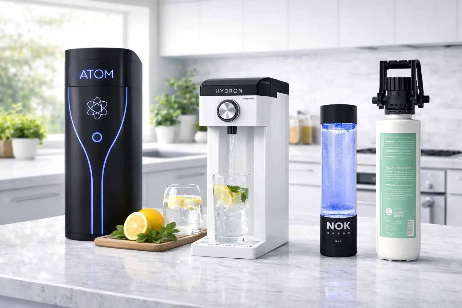 Equipos de agua hidrogenada y alcalinizadores de Aquamaters